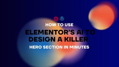 Elementor Ai to design a killer designs, Tutorial